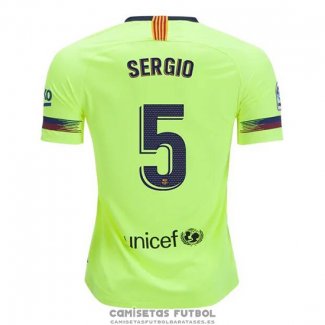 Camiseta Barcelona Jugador Sergio Segunda Barata 2018-2019