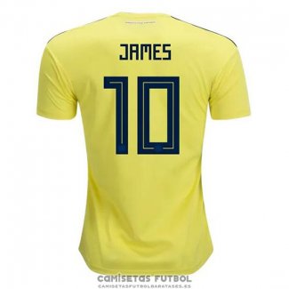 Camiseta Colombia Jugador James Primera Barata 2018