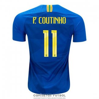 Camiseta Brasil Jugador P.coutinho Segunda Barata 2018