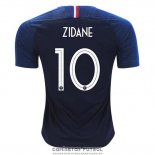 Camiseta Francia Jugador Zidane Primera Barata 2018