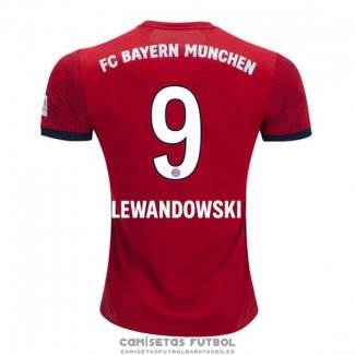 Camiseta Bayern Munich Jugador Lewandowski Primera Barata 2018-2019