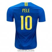 Camiseta Brasil Jugador Pele Segunda Barata 2018