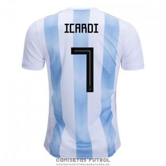 Camiseta Argentina Jugador Icardi Primera Barata 2018
