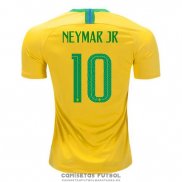 Camiseta Brasil Jugador Neymar Jr Primera Barata 2018