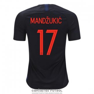 Camiseta Croacia Jugador Mandzukic Segunda Barata 2018