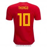 Camiseta Espana Jugador Thiago Primera Barata 2018