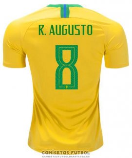 Camiseta Brasil Jugador R.augusto Primera Barata 2018