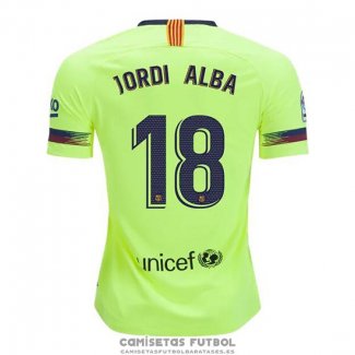 Camiseta Barcelona Jugador Jordi Alba Segunda Barata 2018-2019