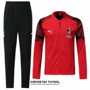 Chandal del AC Milan N98 Barata 2019-2020 Rojo