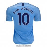 Camiseta Manchester City Jugador Kun Aguero Primera Barata 2018-2019