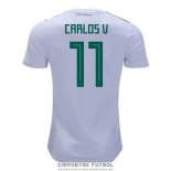 Camiseta Mexico Jugador Carlos V Segunda Barata 2018