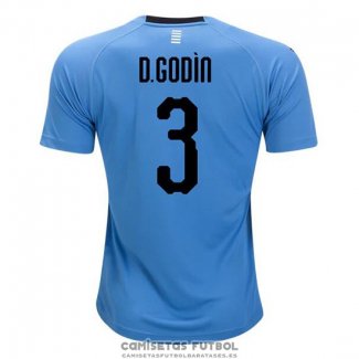 Camiseta Uruguay Jugador D.godin Primera Barata 2018