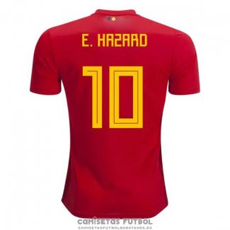 Camiseta Belgica Jugador E Hazard Primera Barata 2018