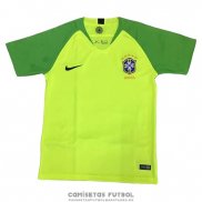 Tailandia Camiseta Brasil Portero Barata 2018 Amarillo