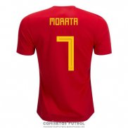 Camiseta Espana Jugador Morata Primera Barata 2018
