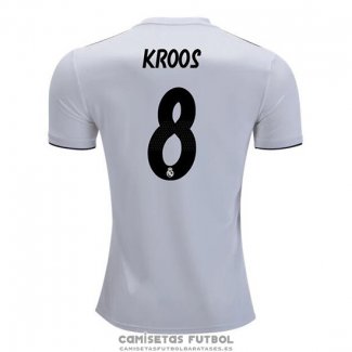 Camiseta Real Madrid Jugador Kroos Primera Barata 2018-2019