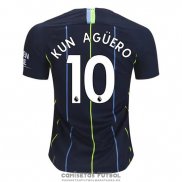 Camiseta Manchester City Jugador Kun Aguero Segunda Barata 2018-2019