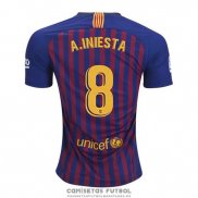 Camiseta Barcelona Jugador A.iniesta Primera Barata 2018-2019
