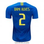 Camiseta Brasil Jugador Dani Alves Segunda Barata 2018